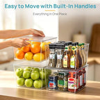 Vtopmart 6 Pack Extra Large Clear Stackable Storage Bins - Image 6
