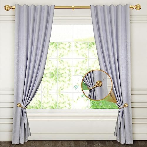 KAMANINA Decorative Curtain Drapery Holdbacks, Wall Mounted, 2 Pack Gold - Image 2