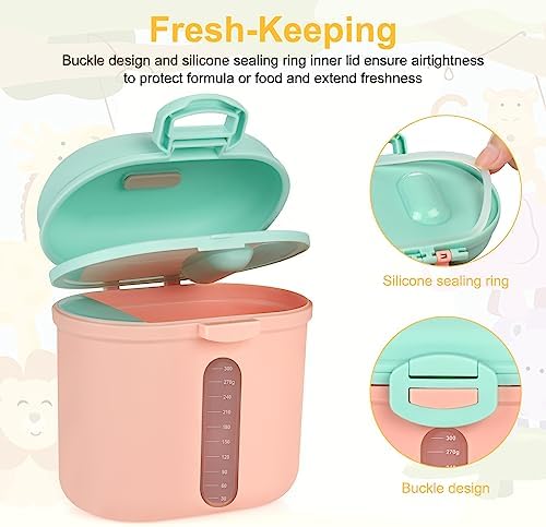 Accmor Baby Formula Dispenser On The Go, Portable Milk Powder Formula Dispenser - Image 7