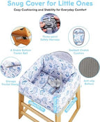 High Chair Cover Portable with 3-Point Harness, Waterproof Baby Seat Cover - Image 3