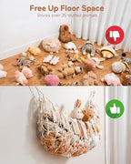 Boho Stuffed Animal Hammock, Falt Wall or Corner Hanging - Image 6