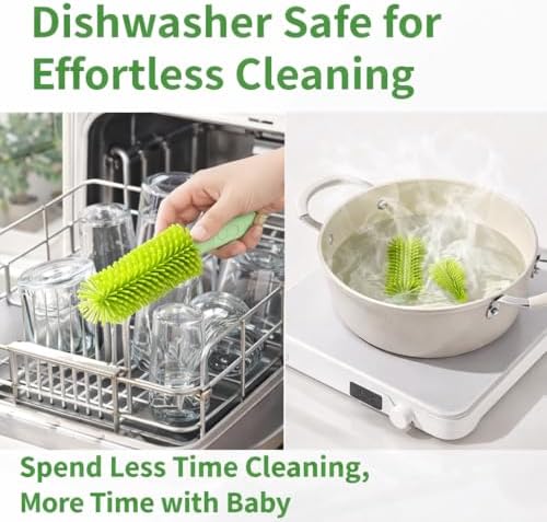 Travel Bottle Cleaner kit, 7in1 Baby Toddler Travel Essential Silicone Bottle - Image 5