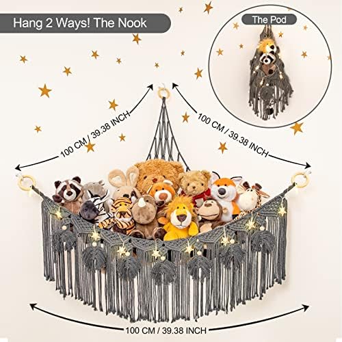 Macrame Stuffed Animal Storage - Image 5