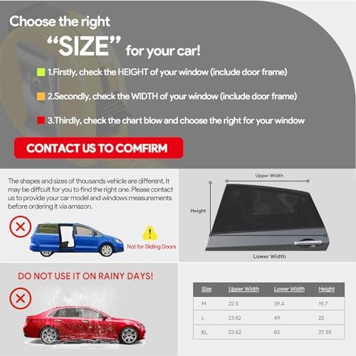 Car Window Shades，for Baby/Camping UV-Protection 2PCS Medium 39"x19" - Image 2