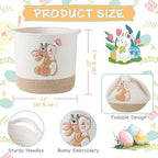 Toy Storage Baskets Woven Cotton Rope Storage Basket - Image 5