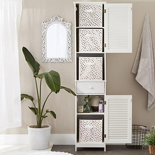 DII Woven Polyester Storage Bin, Polka Dot, Small Set of 4 - Image 6