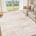 Pink Washable Rugs 9x12 Area Rugs by Srugn