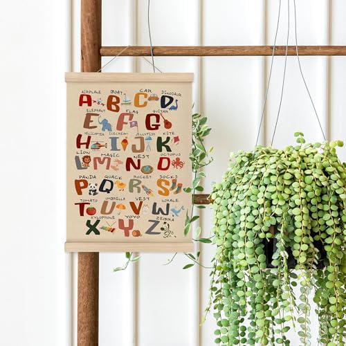 MAQIKA Funny Alphabet Learning Classroom Poster Framed - Image 5