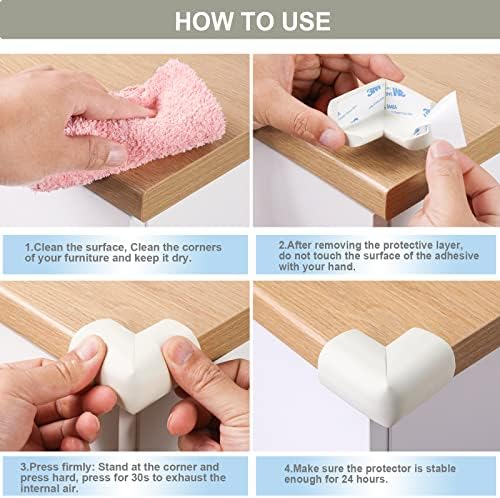 8 Pack Corner Protector for Baby, Furniture Corner Bumper Guards - Image 6