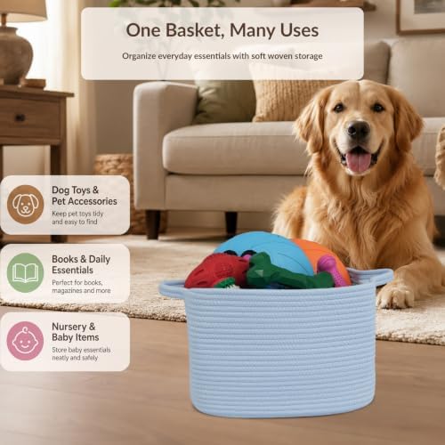 XUANGUO Woven Cotton Rope Storage Basket - Image 4