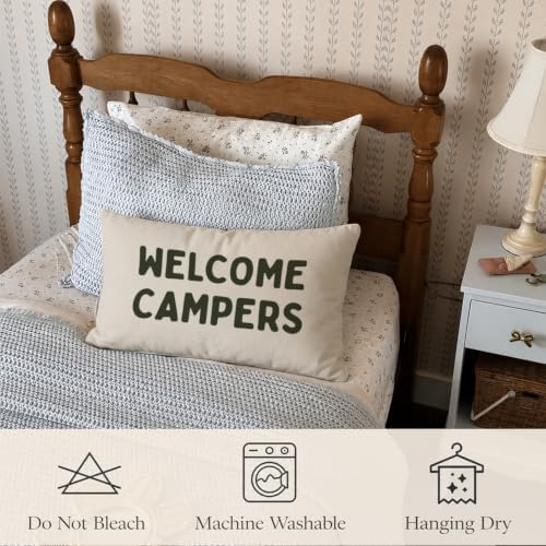 Welcome Campers 12x20 Pillow Cover Camping Decor， - Image 5