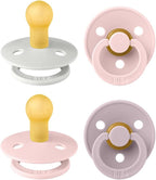 BIBS Colour Pacifier, 0-6 Months, Round Nipple, Haze Mix by BIBS