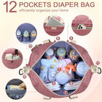 Pritent Diaper Bag Tote Waterproof Maternity Baby Bags - Image 4