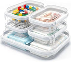 Clear Hard Shell Zipper Case, 5 Pack Diaper Bag Organizing Pouches, Hard by Unknown