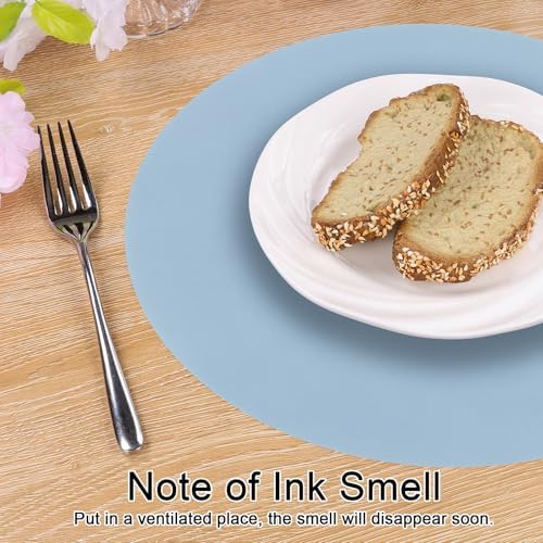 SHACOS 100 PCS Round Paper Placemats 13 inch Disposable Paper Place Mats - Image 7