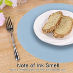 SHACOS 100 PCS Round Paper Placemats 13 inch Disposable Paper Place Mats - Image 7