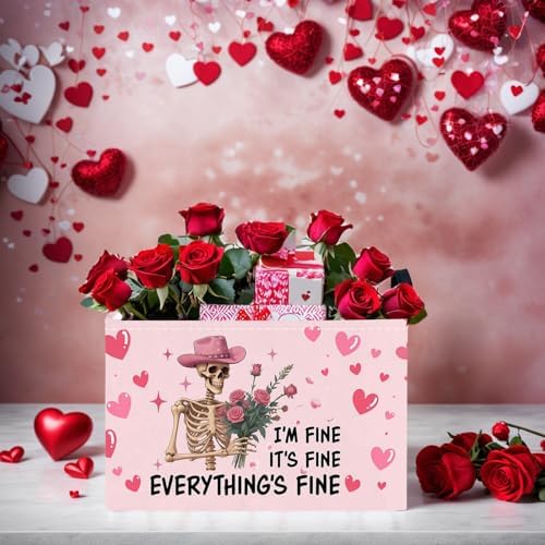 Valentine's Day Basket Gift for Empty Cute Heart Large Storage Bin for Kid and - Image 7