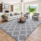 Keeko 7x10 Area Rugs for Living Room, Soft Washable Memory Foam Bedroom Rug - Image 4