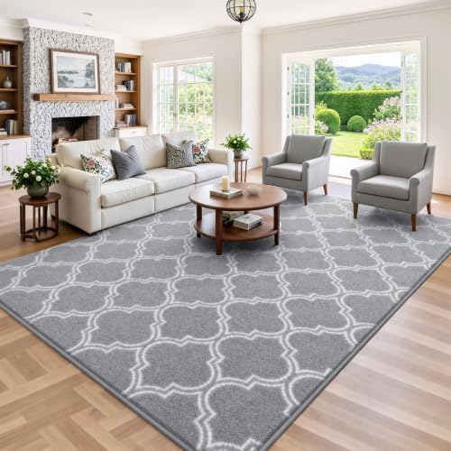 Keeko 7x10 Area Rugs for Living Room, Soft Washable Memory Foam Bedroom Rug - Image 4