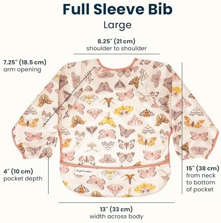 Tiny Twinkle Long Sleeve Bib for Babies & Toddlers | Waterproof Smock Bib for - Image 5