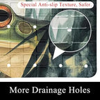Bath Tub Shower Mat, Washable Bathtub Floor Mats, Suction Cups and Drain Holes - Image 2
