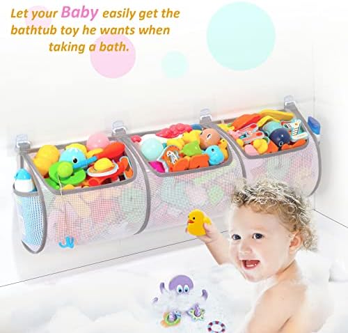 Ligereza Bathtub Toy Holder，Prevent Spots，Bath Toy Storage Bath Toys - Image 2