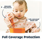 Tiny Twinkle Long Sleeve Bib for Babies & Toddlers | Waterproof Smock Bib for - Image 4