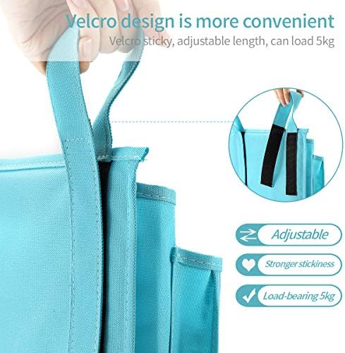 Bseash Bunk Bed Organizer, Bedside Caddy Hanging Bed Organizer Storage Bag 8 - Image 3