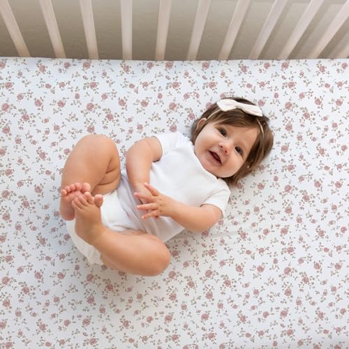 Sorrel + Fern Baby Crib Sheets Neutral, Fitted 2-Pack Girl & Boy - Image 3