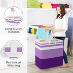 StorageRight Laundry Basket Hamper, 100L Collapsible Clothes Storage - Image 4