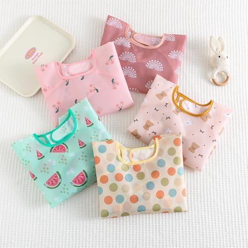 Long Sleeved Bibs, Baby Feeding Smock 6-30 Months - Image 3