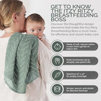 Itzy Ritzy Breastfeeding Boss Multi-Use Cover – A Nursing Cover, Car Seat Wrap - Image 2