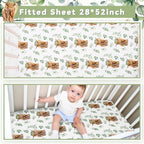 HunnmingRe Highland Cow Baby Crib Bedding Set - Image 4