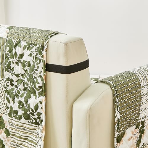 Great Bay Home Reversible Patchwork Chair Cover - Image 4