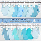 Baby Closet Dividers 8PCS, Nautical Themed Wooden Double-Sided Clothes Size - Image 2