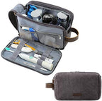 BAGSMART Toiletry Bag for Men, Canvas Travel Toiletry Organizer Dopp Kit by BAGSMART