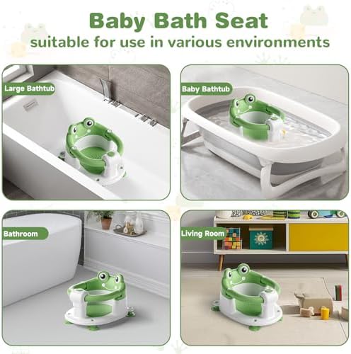Baby Bath Seat for Babies 6 Months & up Non-Slip Toddler Bath Seats for Sitting - Image 4