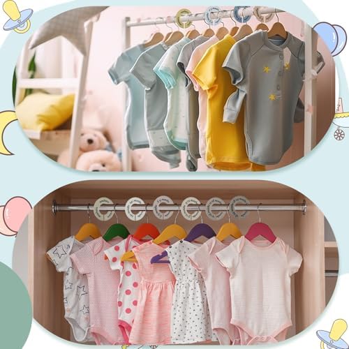 8 Pcs Infant Closet Dividers Nursery, Earth Stone Color - Image 3