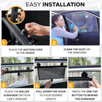 EcoNour Car Shades for Side Windows Window Sunshade for Kids - Image 5