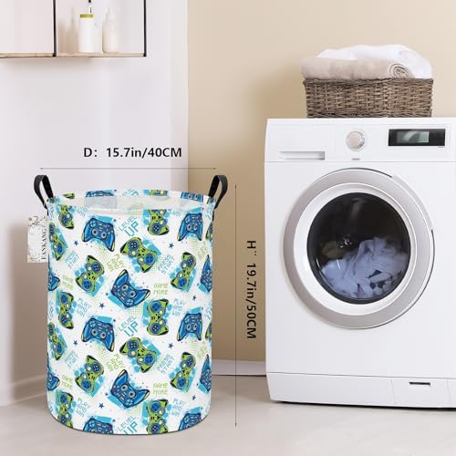 Game Storage Bin Foldable Nursery Basket - Image 2