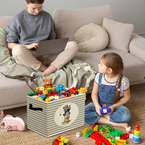 Rustic Bear Golf Storage Bins Boxes - Image 4