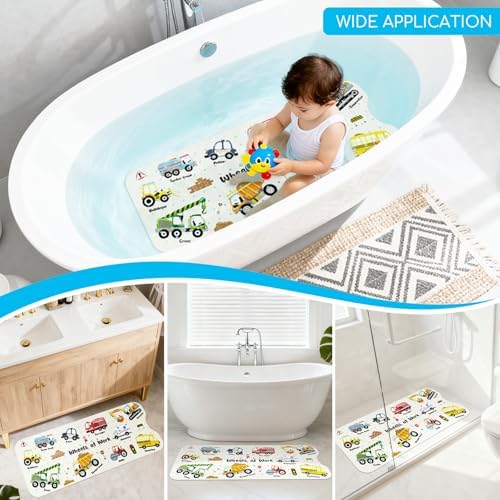 Baby Bath Mat for Tub, Non Slip Kids Bath Shower Mat - Image 7