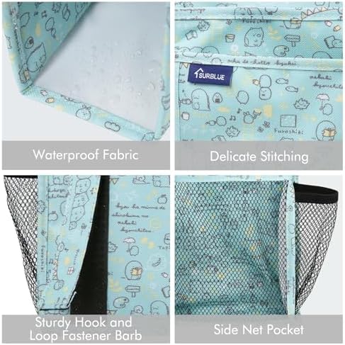 Surblue Bedside Caddy Hanging Bed Organizer Storage Bag Pocket - Image 4
