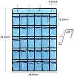 KEEPJOY Classroom Pocket Chart for Cellphone Calculator Holder, 30 Clear Pocket - Image 3