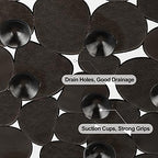 WELTRXE Pebbles Bath Mat for Tub Black Non-Slip Bathtub Mat - Image 4