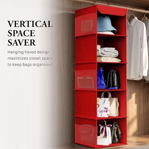 Simple Houseware 5 Shelf Hanging Closet Organizer - Image 7