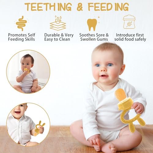 Baby Breastmilk Popsicle Molds & Baby Fruit Feeder, Baby Food Freezer Tray - Image 6