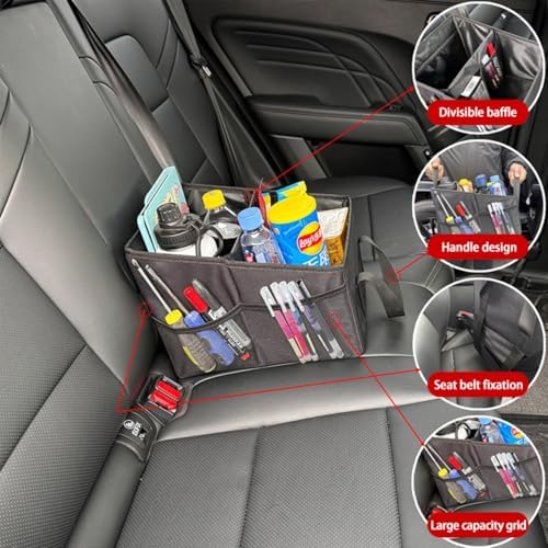Car Organizer - Car Organizers and Storage, Collapsible Small Car Seat Storage - Image 4