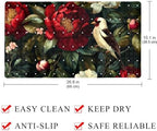 Shower Mat Non Slip 26.8 x 15.1 Inches, Tropical Peony Bird Bathtub Mat Shower - Image 4