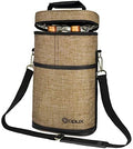 OPUX 2 Bottle Wine Bag Tote Carrier | Leakproof Insulated Wine Cooler Bag by OPUX
